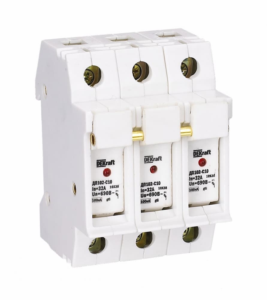Держатель предохр. ДП102-С10-3P